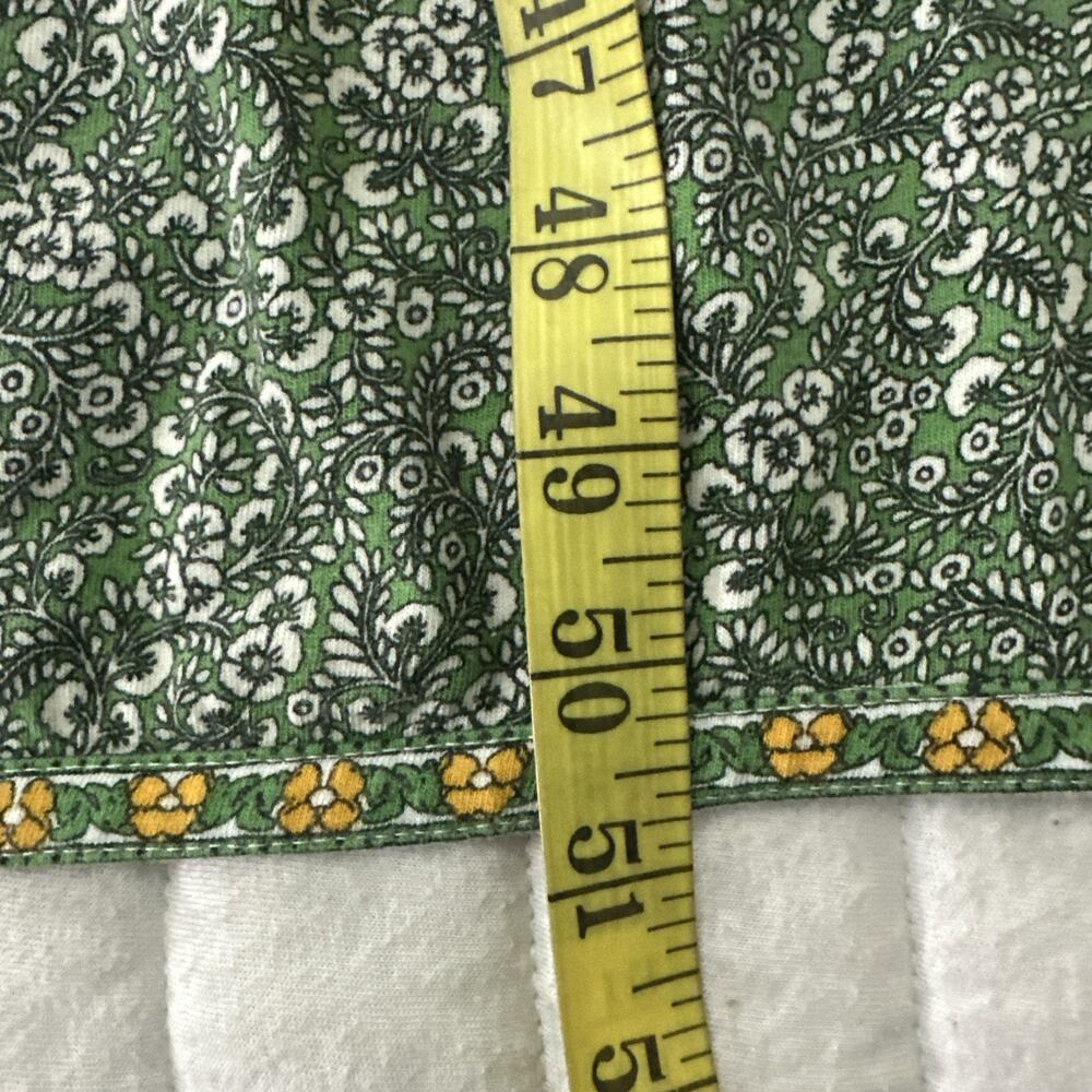 J Jill Dress Womens 2X Green Ditzy Floral Maxi Shift Coastal Cottage Boho Chic - Picture 10 of 11